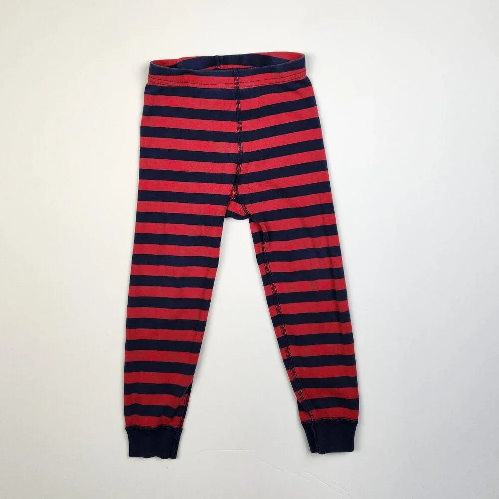 Hanna Andersson Red Blue Stripe Organic Cotton Pajama Pants sz US 4 100cm